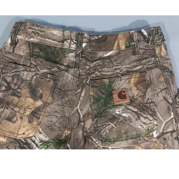 Carhartt Womens Realtree Xtra Camo Hunting utility Pants Size 12 relaxed baggy - Picture 7 of 7